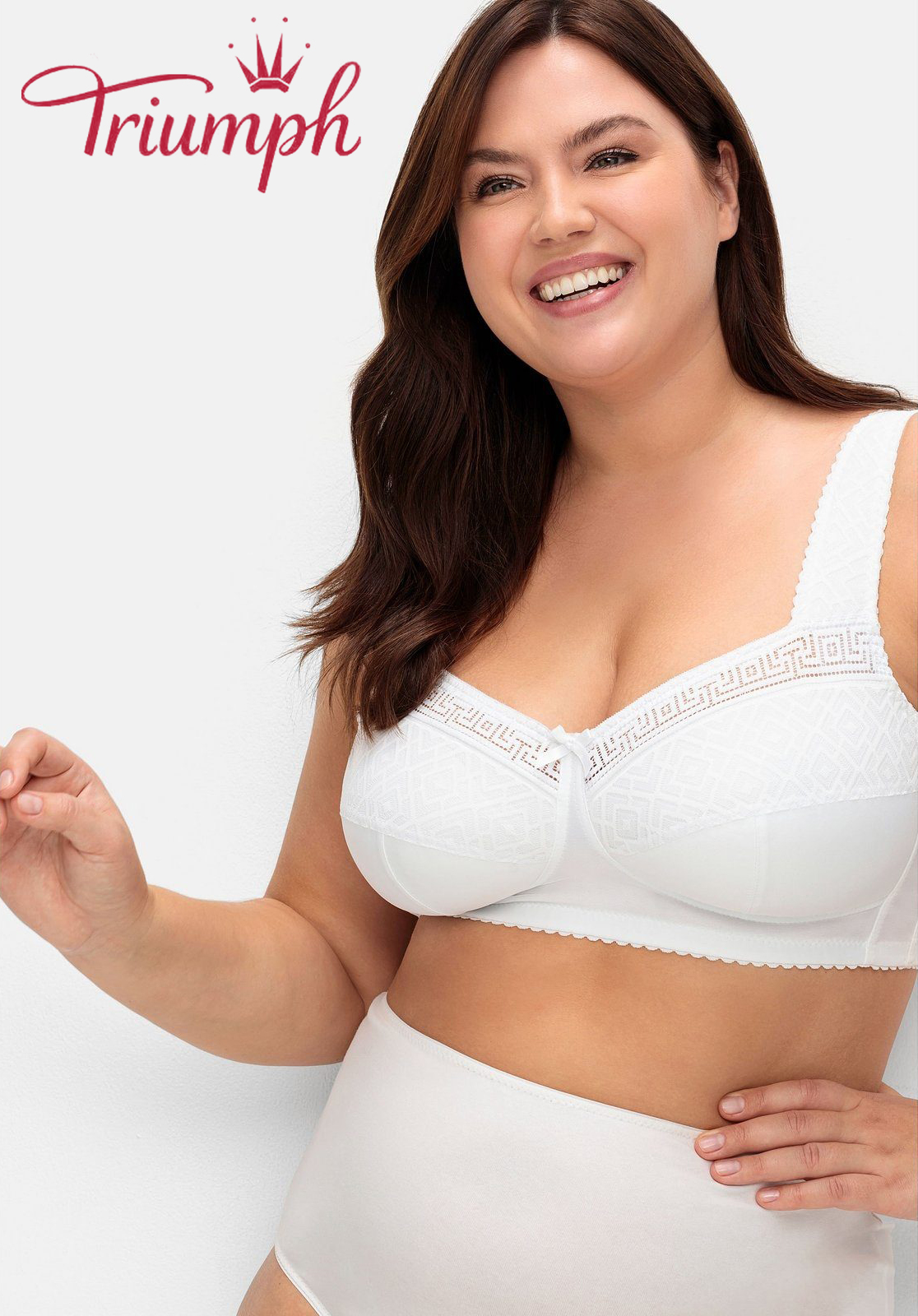 Triumph® – 👑3 darab ✨✨70% kedvezménnyel💝Nagy méretű mikroszálas virágos hímzett melltartó [75A-120F]