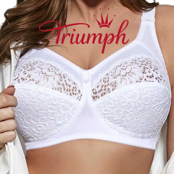 Triumph® – 3 sztuki💖50% zniżki✨2024 nowy damski haftowany miękki biustonosz w dużym rozmiarze