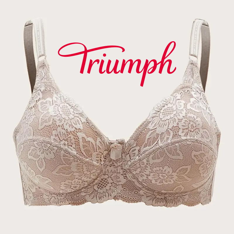 [Kup jeden, dwa otrzymasz za darmo] triumph letni niestalowy biustonosz z pierścieniem cienka sekcja koronki zebrane nie gąbka damskie duże rozmiary ultracienkie modele