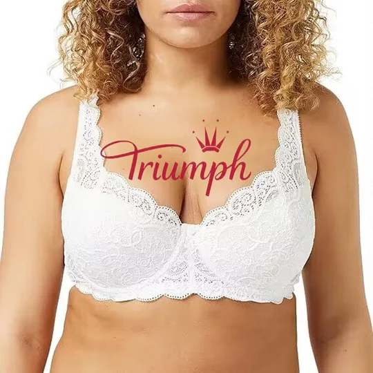 Triumph – (3 db) 💥Csipke félig párnázott melltartó