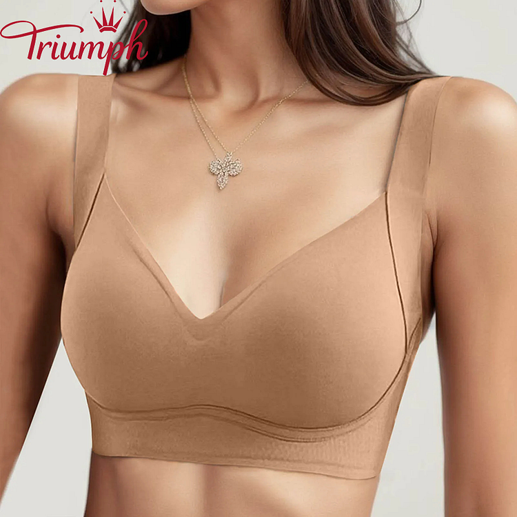 Triumph - 3 Buc 💥Nud suport moale lenjerie nud fără cusături[75A-110E]
