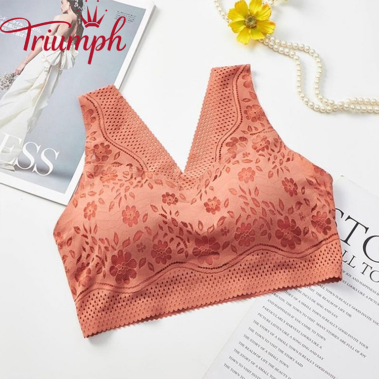 Triumph - 3 buc 💥Lenjerie subțire, frumoasă, cu vestă[75A-110E]