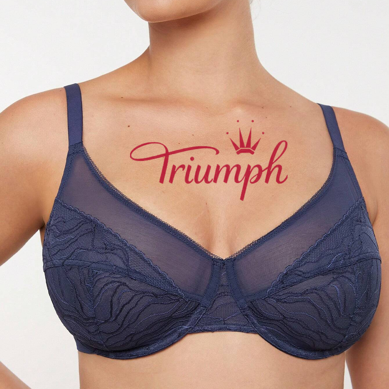 Triumph - Sutien din dantelă fără sârmă cu acoperire completă