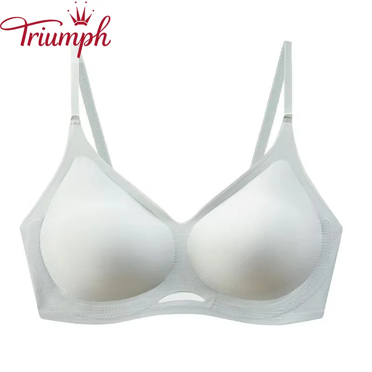 Triumph -Lenjerie de damă sexy de mărime plus push up fără sârmă【S-3XL】