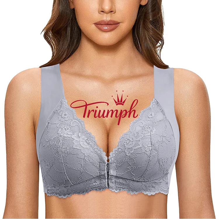 Triumph - 3 Buc 💥Sutien model ultra-subțire din dantelă sexy fără sârmă[75A-110E]