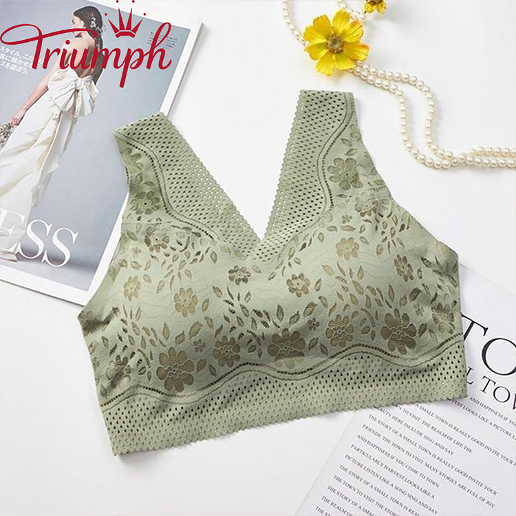 Triumph - 3 buc 💥Lenjerie subțire, frumoasă, cu vestă[75A-110E]