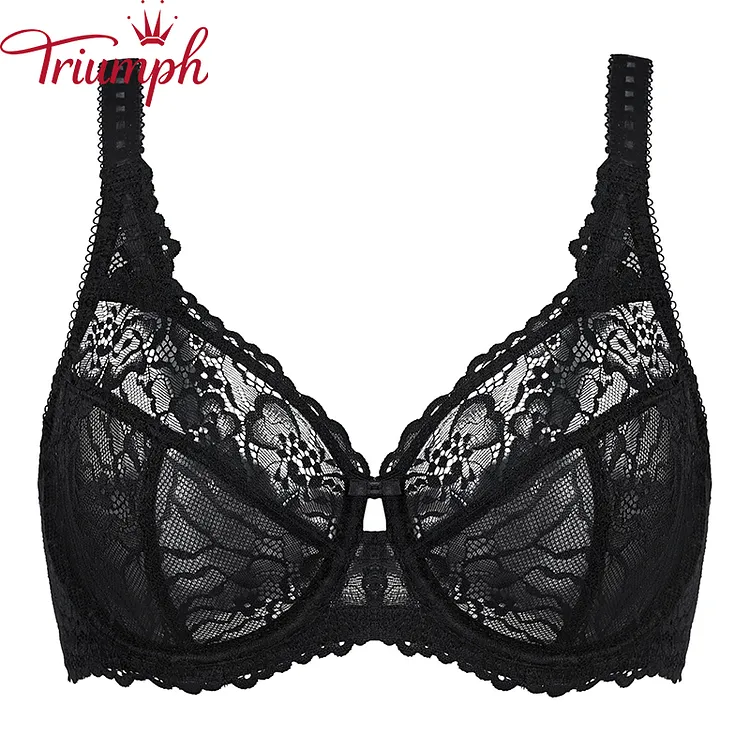 Triumph - Sutien de vară din dantelă subțire complet transparent【S-4XL】