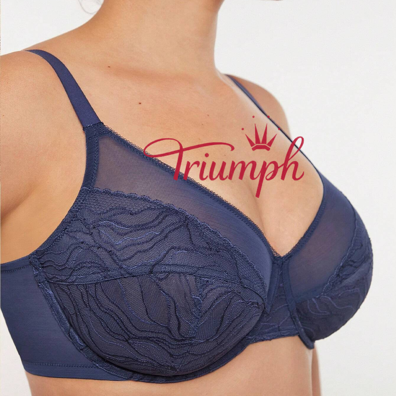 Triumph - Sutien din dantelă fără sârmă cu acoperire completă