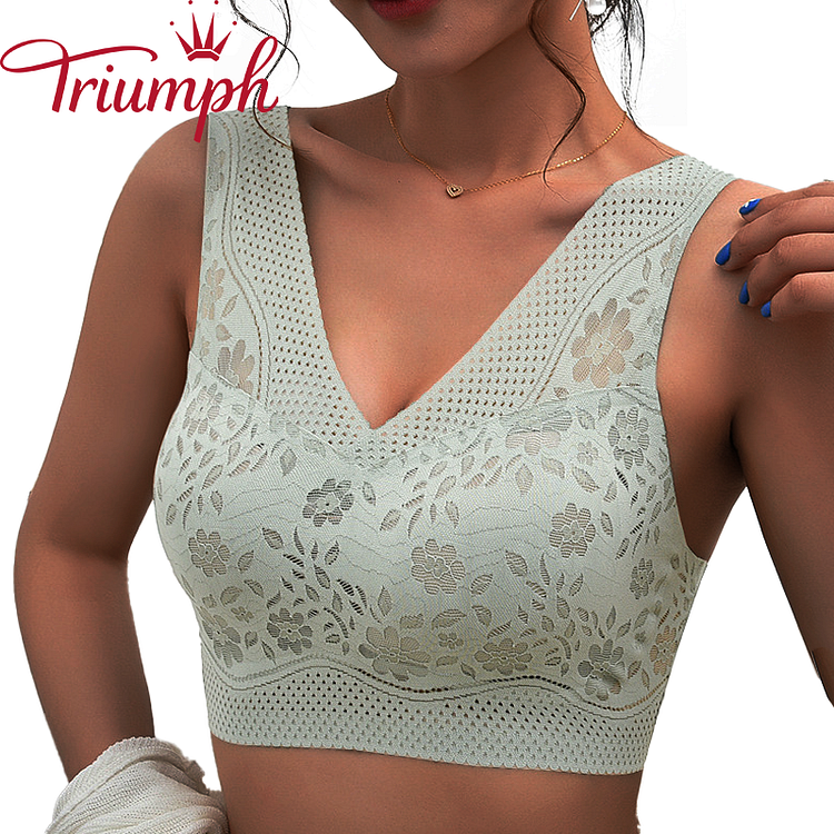 Triumph - 3 buc 💥Lenjerie subțire, frumoasă, cu vestă[75A-110E]