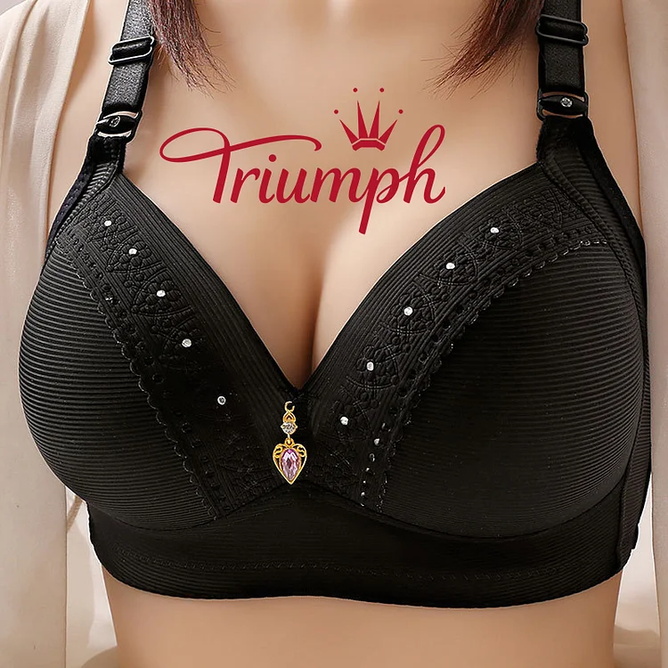 Triumph -(M-7XL）Sutien moale cu închidere în față pentru femei