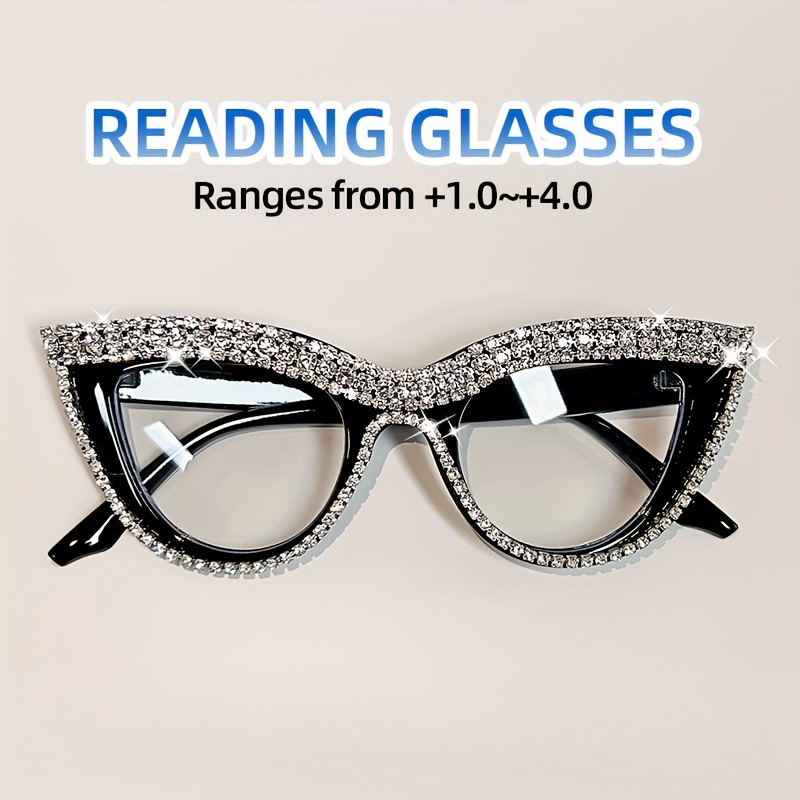  DIAMOND CAT-EYE READING GLASSES
