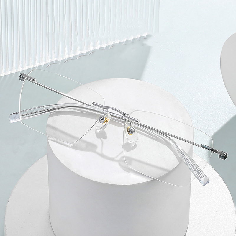 RIMLESS PURE TITANIUM READING GLASSES
