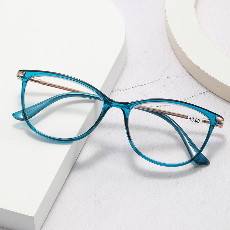 CLEAR MINI CAT-EYE READING GLASSES