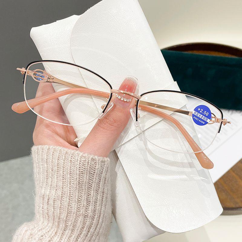ULTRA-LIGHT SEMI-RIMLESS YOUTHFUL READING GLASSES
