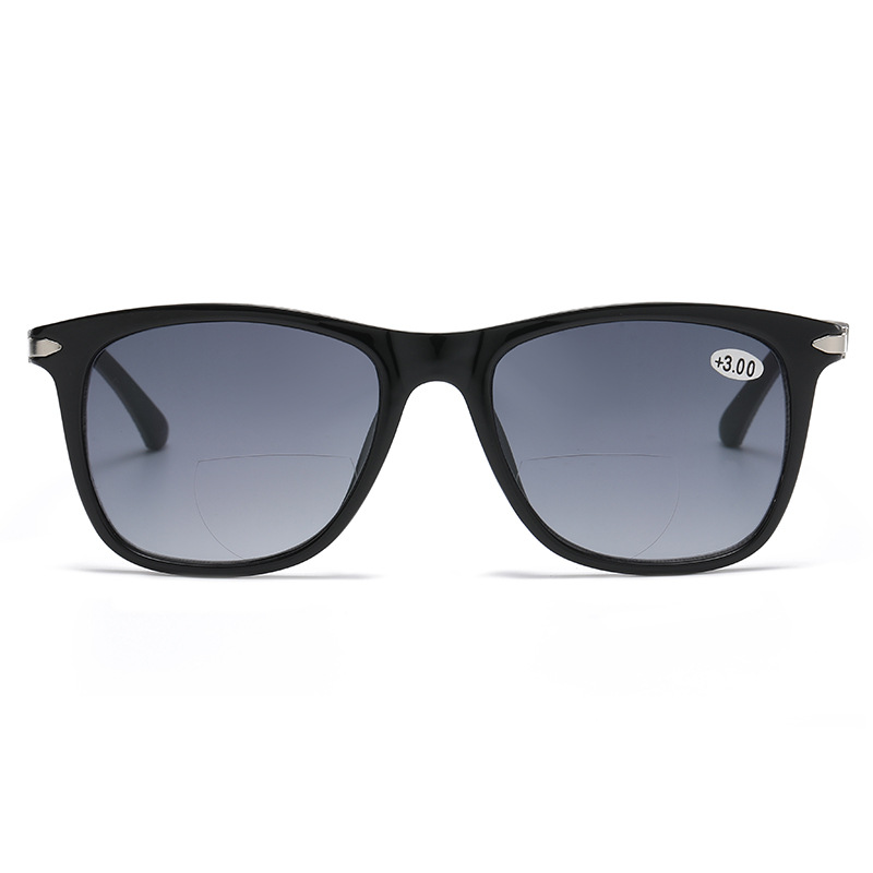 CASUAL LARGE FRAME ANTI-UV DOUBLE LIGHT READING GLASSES