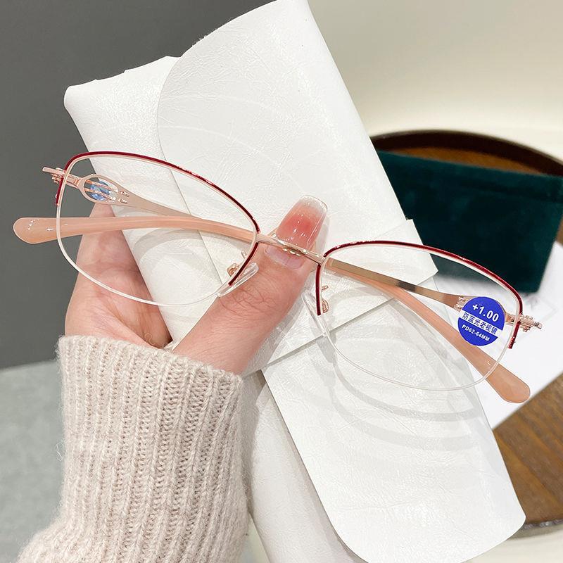 ULTRA-LIGHT SEMI-RIMLESS YOUTHFUL READING GLASSES