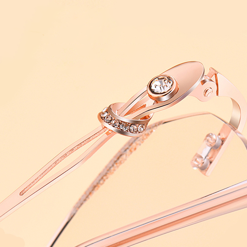 EDGE-CUT RHINESTONE-EMBELLISHED READING GLASSES