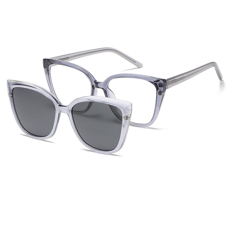 MAGNETIC CAT-EYE CLIP-ON READING SUNGLASSES