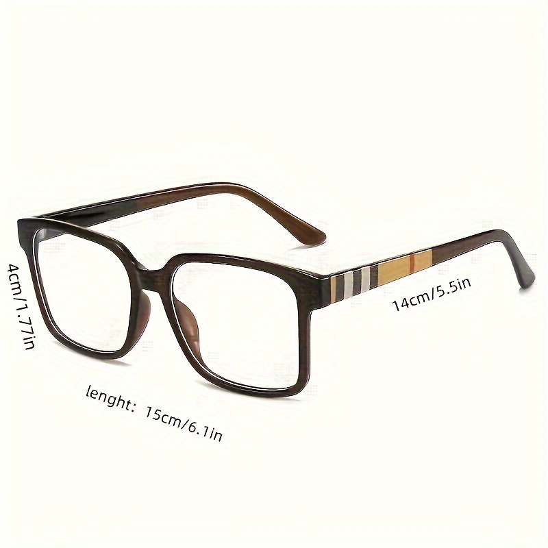 LARGE-FRAME TRENDY STRIPED READING GLASSES  
