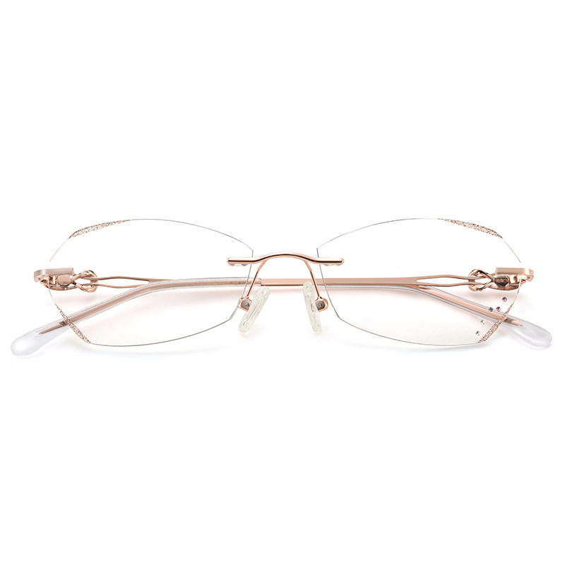 EDGE-CUT RHINESTONE-EMBELLISHED READING GLASSES