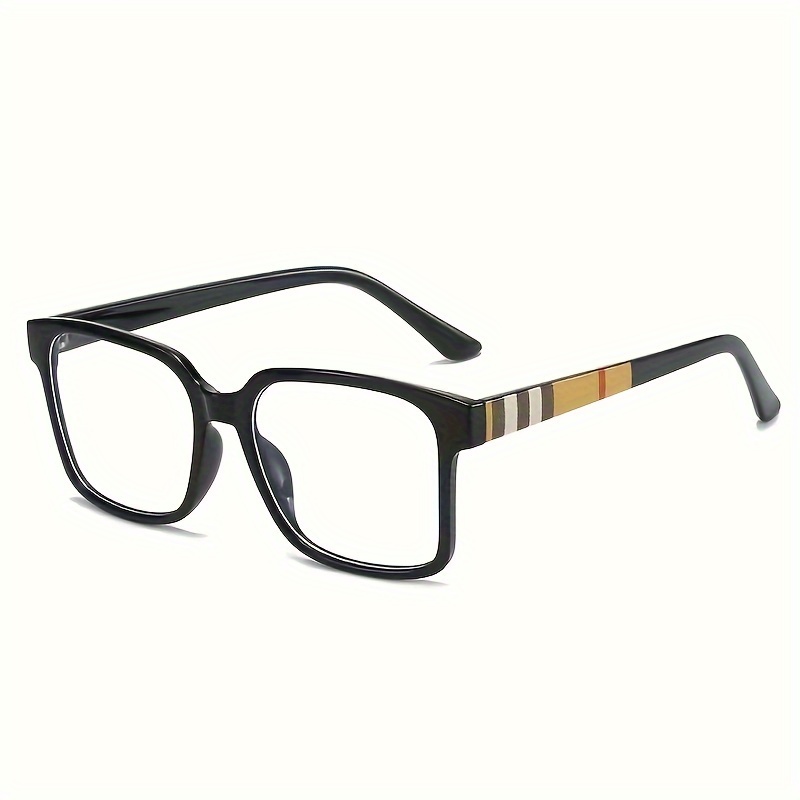 LARGE-FRAME TRENDY STRIPED READING GLASSES  