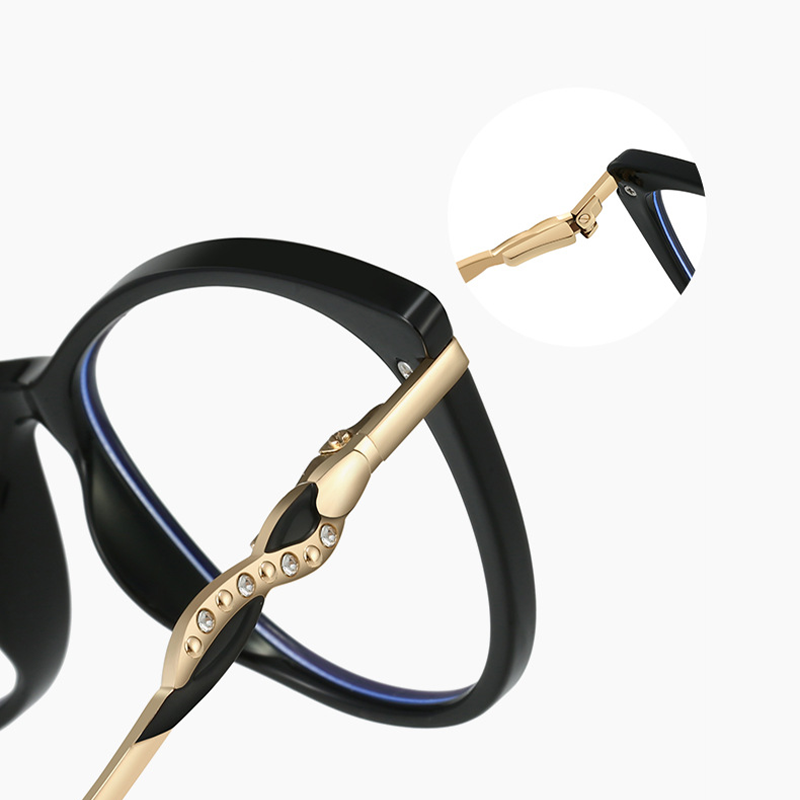  FASHIONABLE CAT-EYE SEMI-RIMLESS READING GLASSES