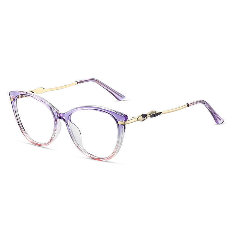  FASHIONABLE CAT-EYE SEMI-RIMLESS READING GLASSES