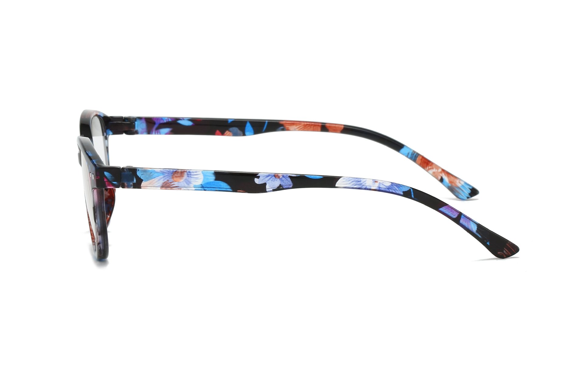 COLOR-BLOCK SQUARE-FRAME READING GLASSES