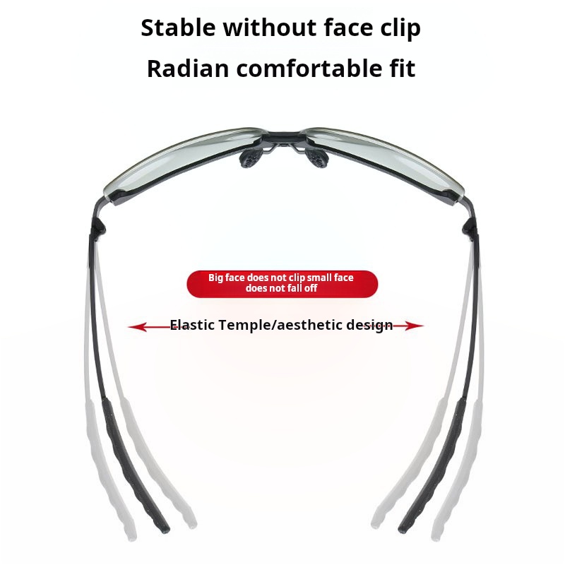 OPTIGEMS 2024 New men's high-definition photochromic driving and fishing sunglasses