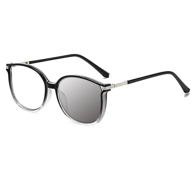 WOMEN'S FASHION LARGE FRAME DIAMOND COLOR CHANGING READING GLASSES