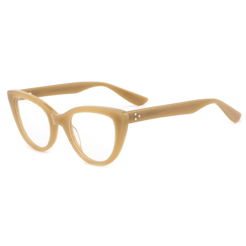 FASHION CAT-EYE RIVET GLASSES