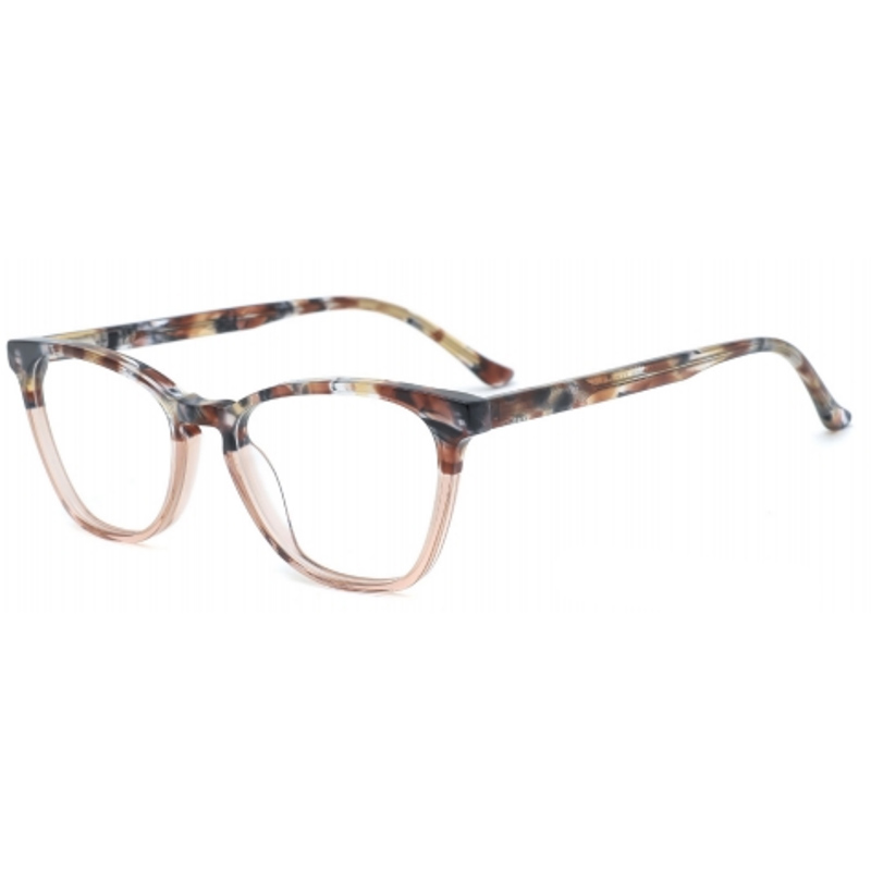 WOMEN'S RETRO PATTERN COLORBLOCK GLASSES