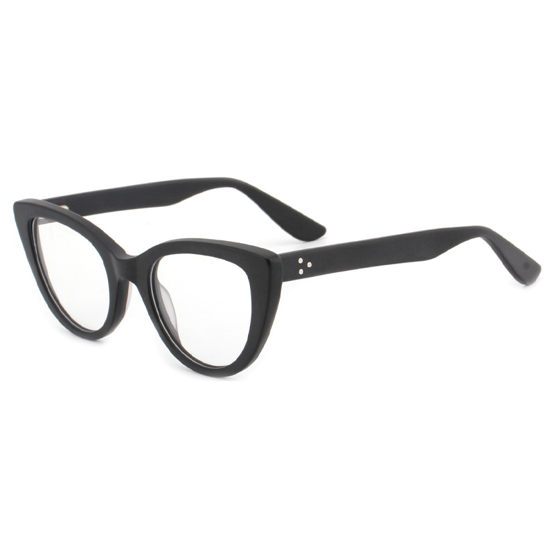FASHION CAT-EYE RIVET GLASSES