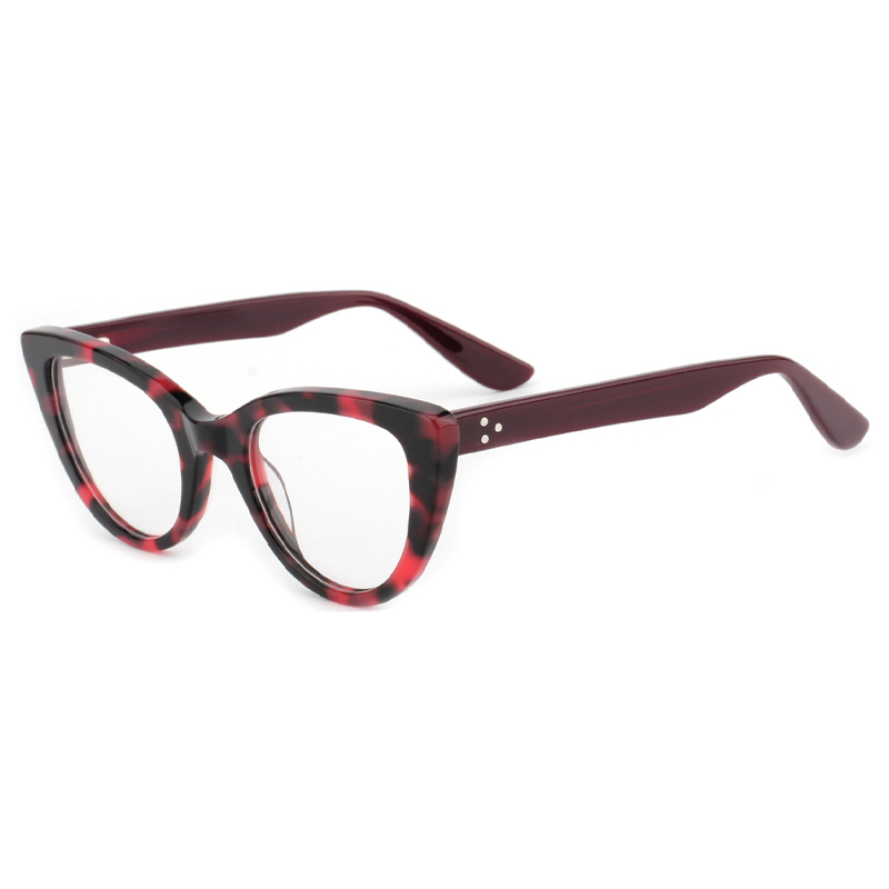 FASHION CAT-EYE RIVET GLASSES