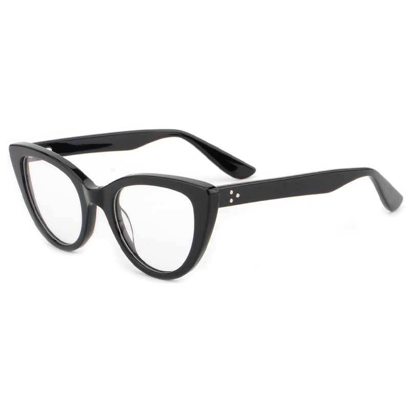 FASHION CAT-EYE RIVET GLASSES
