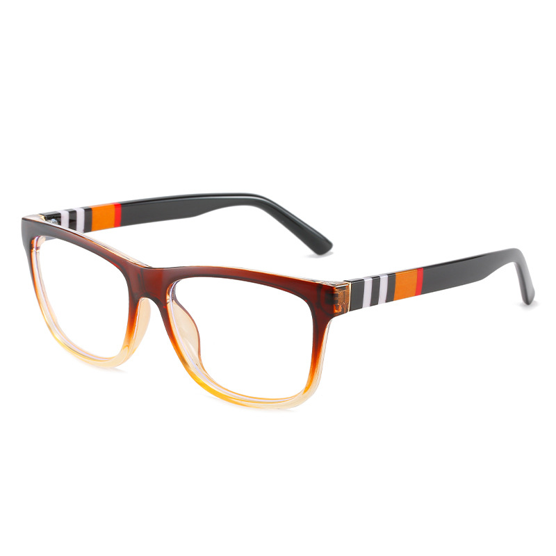 SQUARE FASHION RETRO STRIPED GLASSES