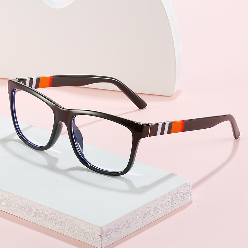SQUARE FASHION RETRO STRIPED GLASSES