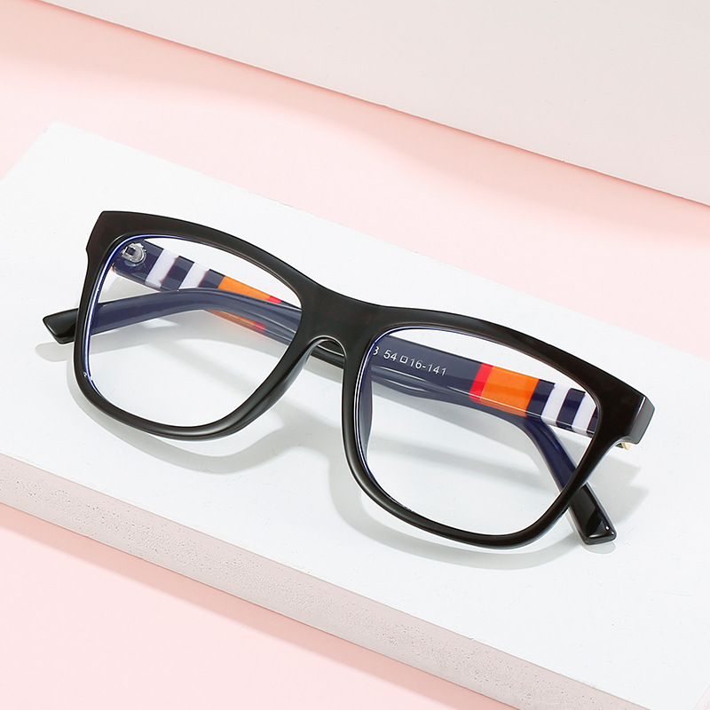 SQUARE FASHION RETRO STRIPED GLASSES