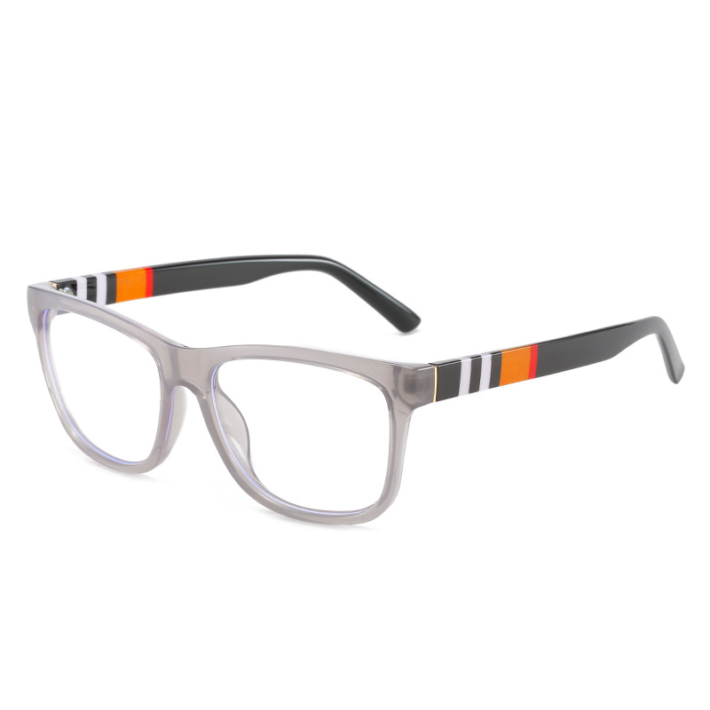 SQUARE FASHION RETRO STRIPED GLASSES