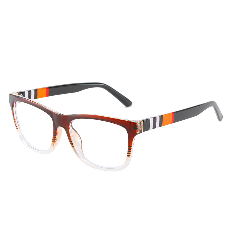 SQUARE FASHION RETRO STRIPED GLASSES