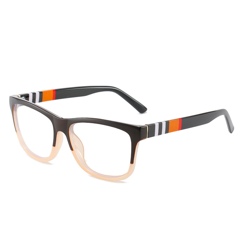 SQUARE FASHION RETRO STRIPED GLASSES