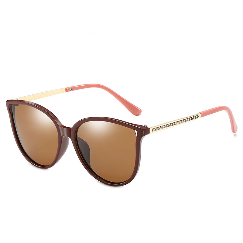 WOMEN'S LARGE FRAME FASHION DIAMOND POLARIZED SUNGLASSES