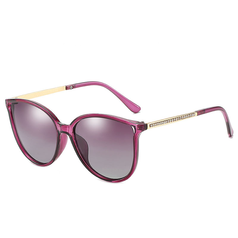 WOMEN'S LARGE FRAME FASHION DIAMOND POLARIZED SUNGLASSES