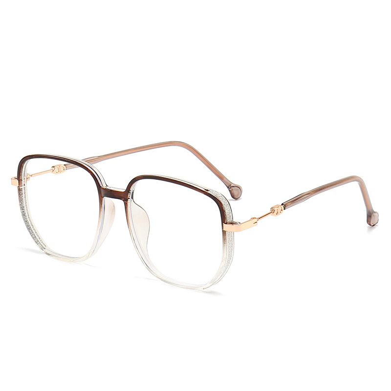 Fashionable Fine Glitter Frame Color Changing Blue Light Blocking Reading Glasses