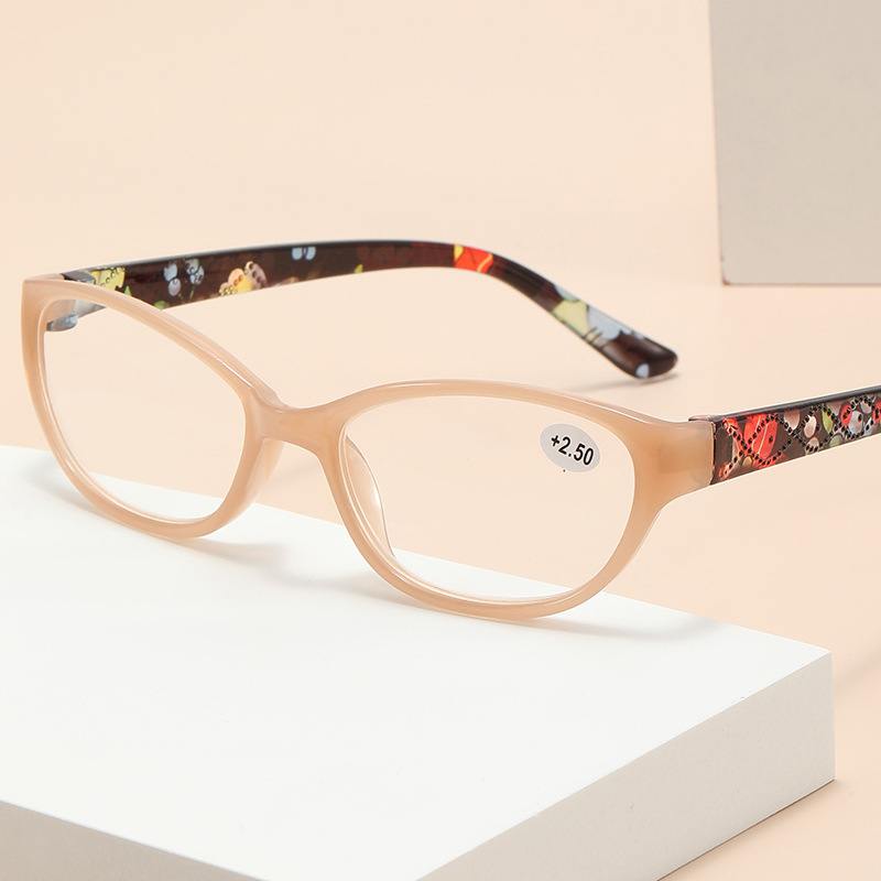 WOMEN'S FASHION CAT'S EYE FLORAL ANTI-BLUE LIGHT READING GLASSES