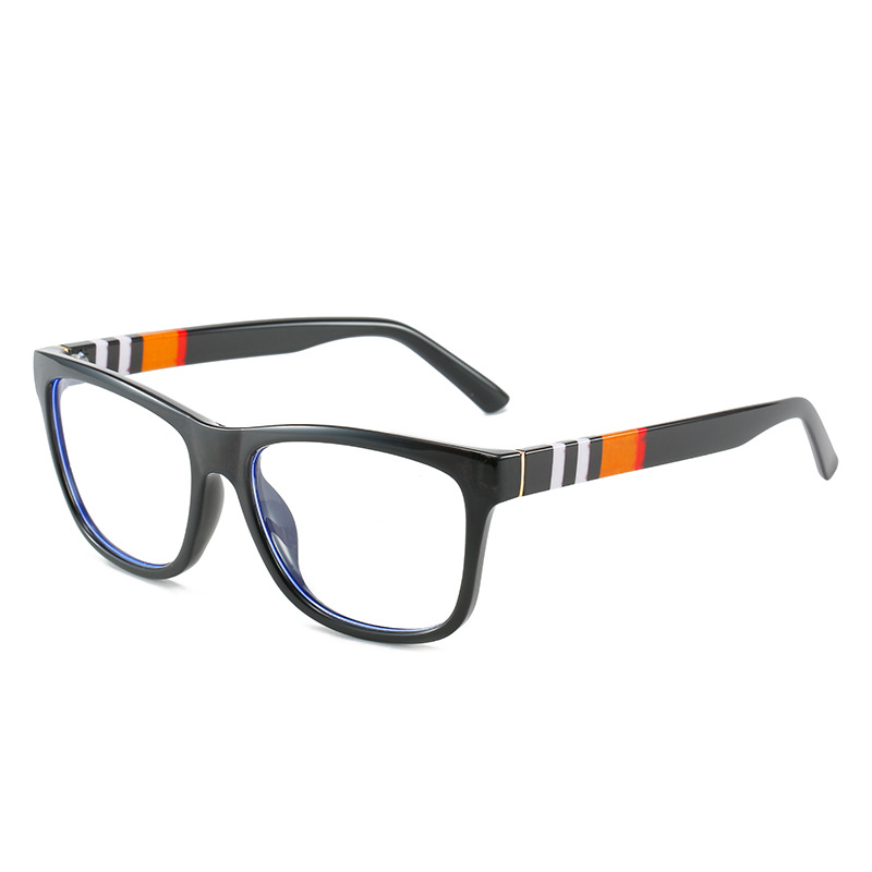 SQUARE FASHION RETRO STRIPED GLASSES