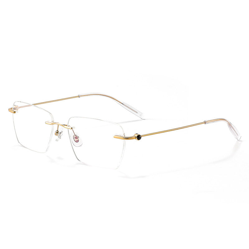 RIMLESS PURE TITANIUM READING GLASSES
