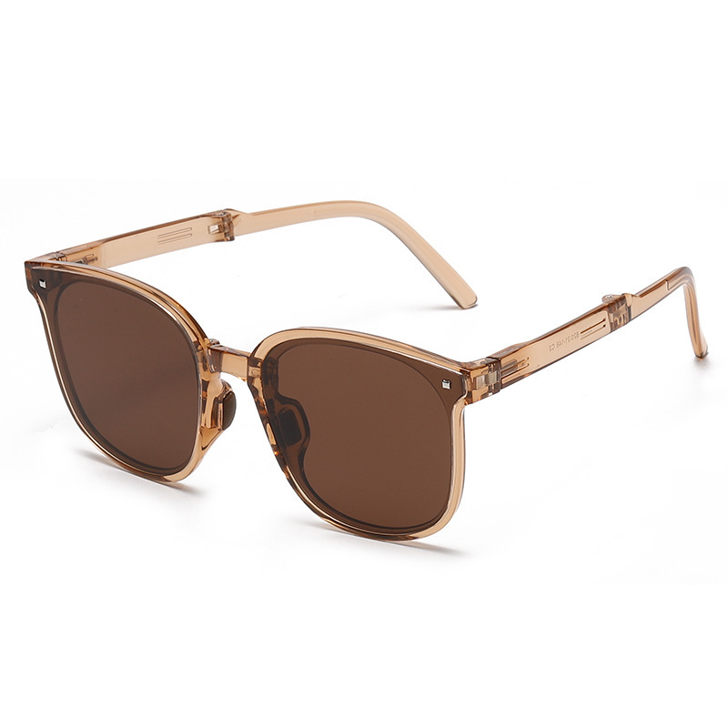 FASHIONABLE FOLDING LARGE FRAME POLARIZED SUNGLASSES
