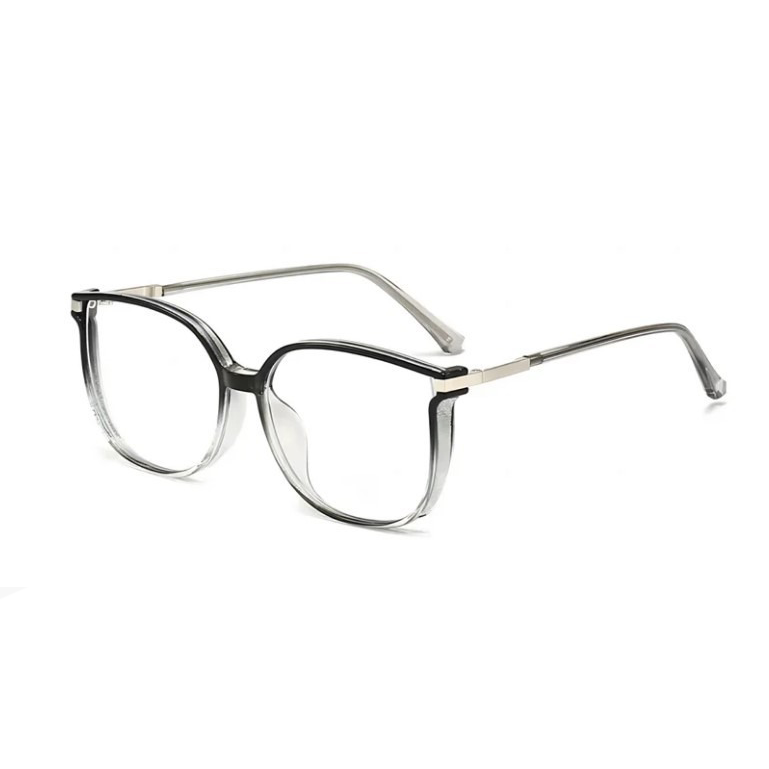 WOMEN'S FASHIONABLE LARGE FRAME FLASH DIAMOND ANTI-BLUE LIGHT READING GLASSES