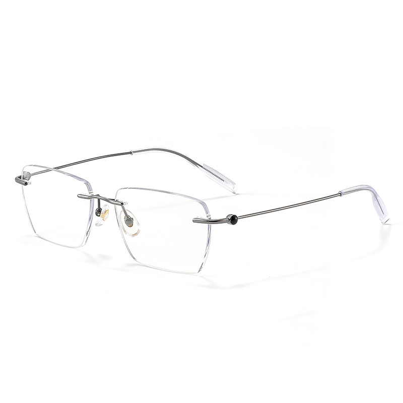 RIMLESS PURE TITANIUM READING GLASSES